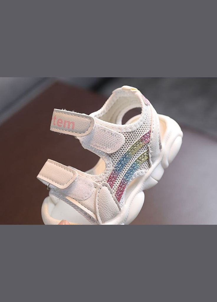Белые праздничные, коктейльные, спортивные, классические, домашние, пляжные, карнавальные, повседневные, кэжуал, джинсовые, вечерние сандалии для девочки босоножки BabyStyle на липучке