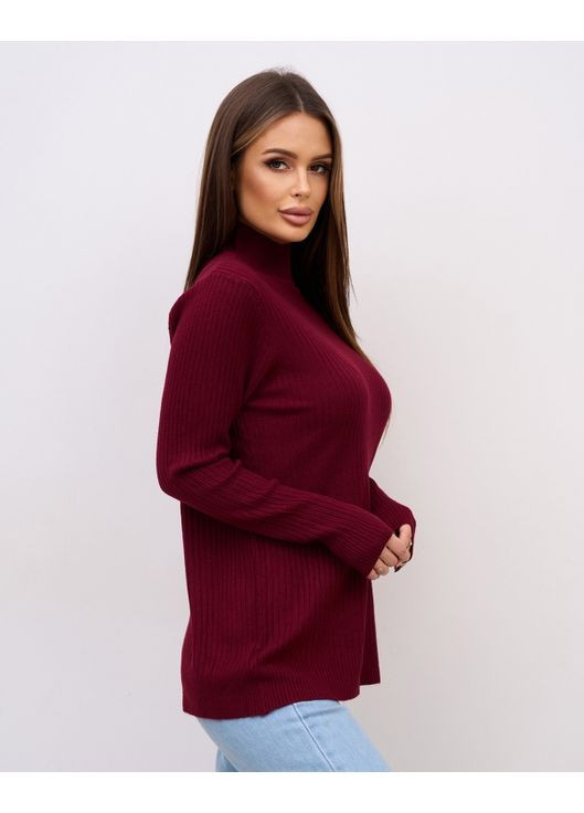 Фіолетовий демісезонний кашемірова водолазка у рубчик Magnet