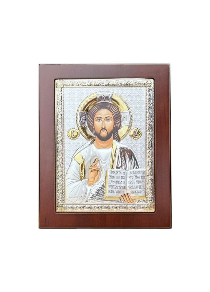 Серебряная икона Иисуса Христа (13 x 16,5 см) AE0843/3 Atelier (336905149)