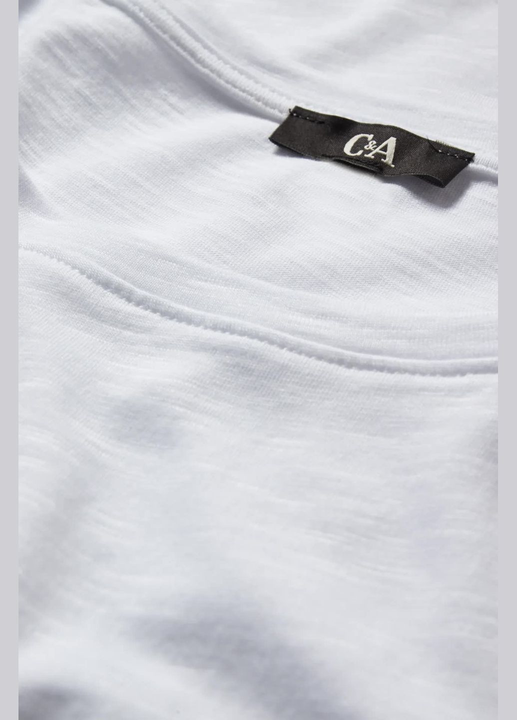 Белая всесезон футболка из хлопка C&A