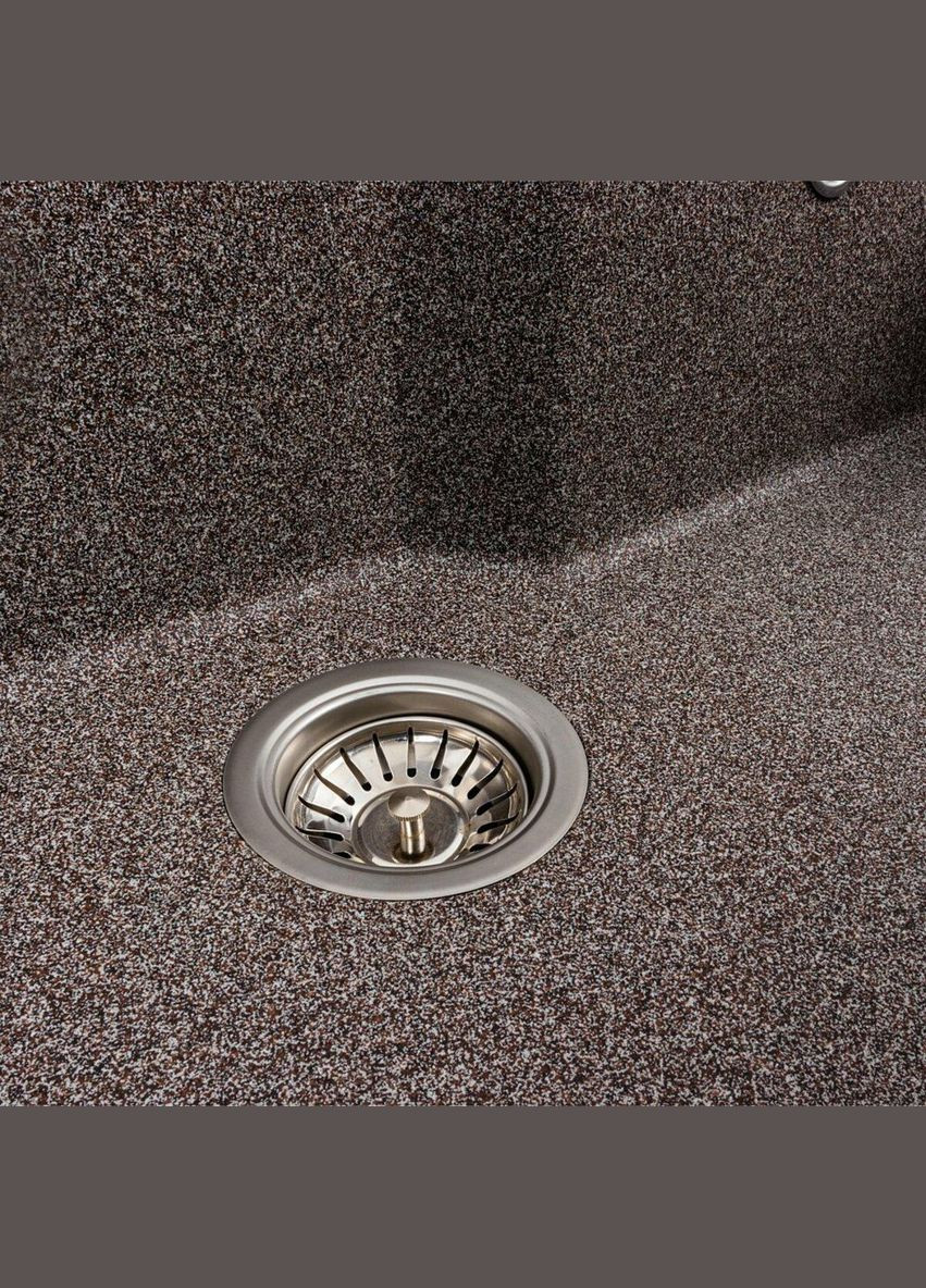 Гранітна мийка для кухні NIKA 7545 матова Мікс Valeso (342071628)