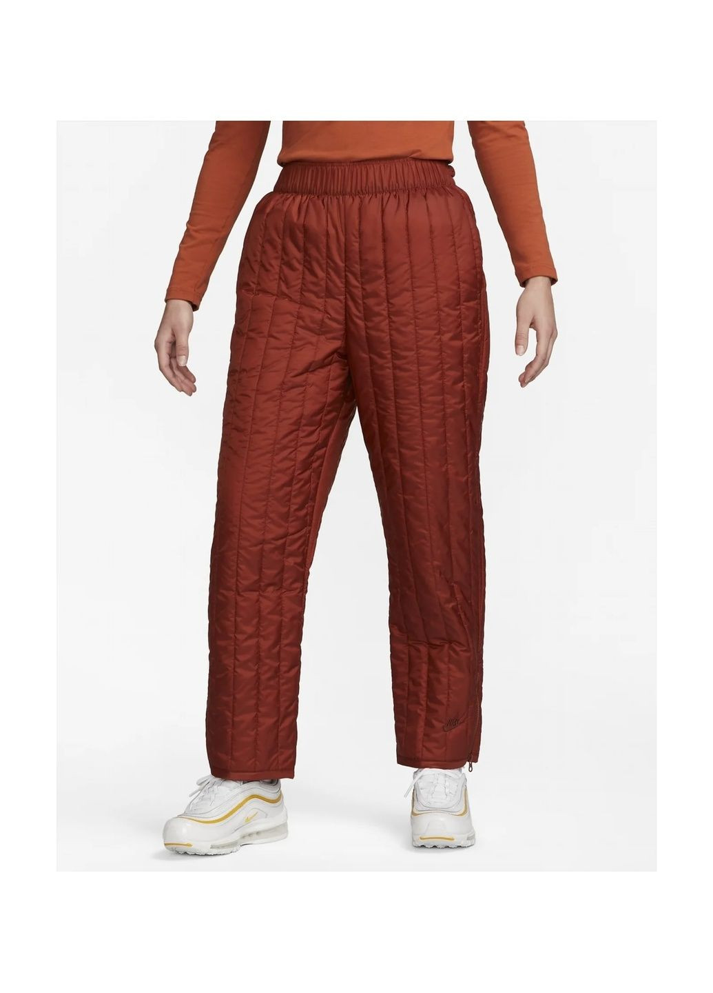 Брюки женские Sportswear Therma-Fit Tech Pack High-Waisted Pants Bordo Nike (364662503)