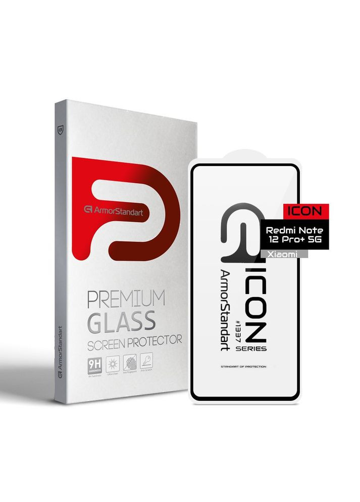 Защитное стекло Icon для Xiaomi Redmi Note 12 Pro+ 5G Black (ARM68029) PTR ArmorStandart (327889887)