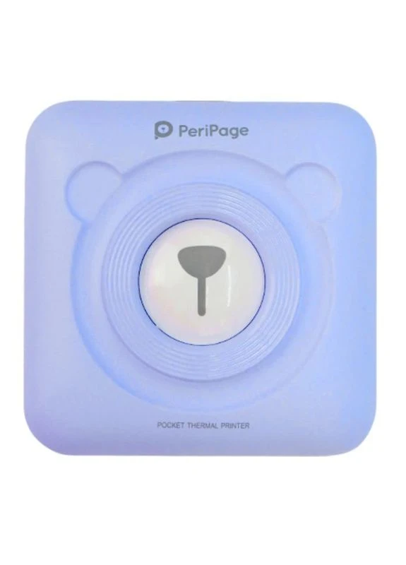 Портативний bluetooth термопринтер для смартфона A6, блакитний Peripage (391792531)