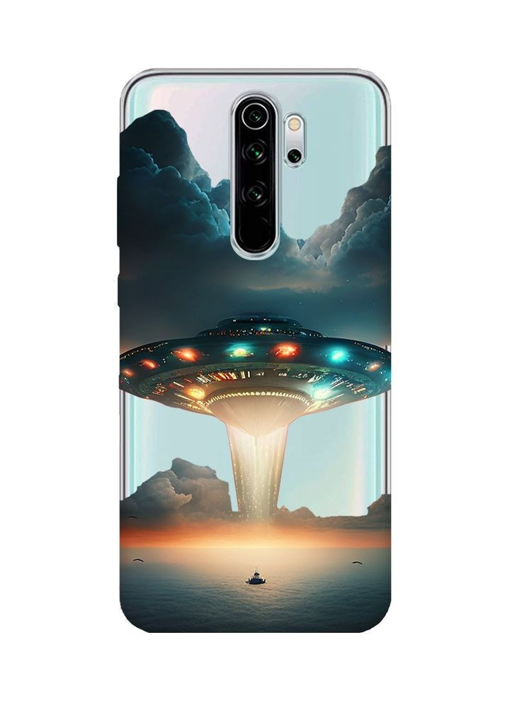 Прозорий чохол на Xiaomi Redmi Note 8 Pro Тарілка UFO (принт 241) Creative (359483802)