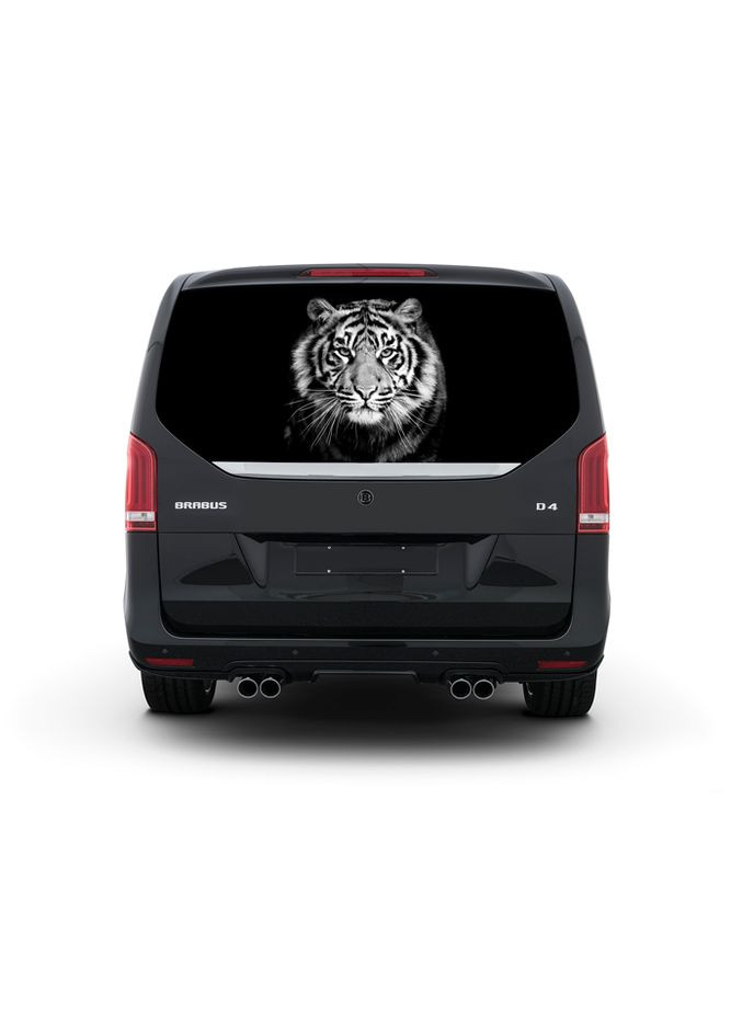 3д наклейка на заднє скло 3D TUNING STUDIO Tigr WB 1498х800х0.18мм No Brand (362499622)