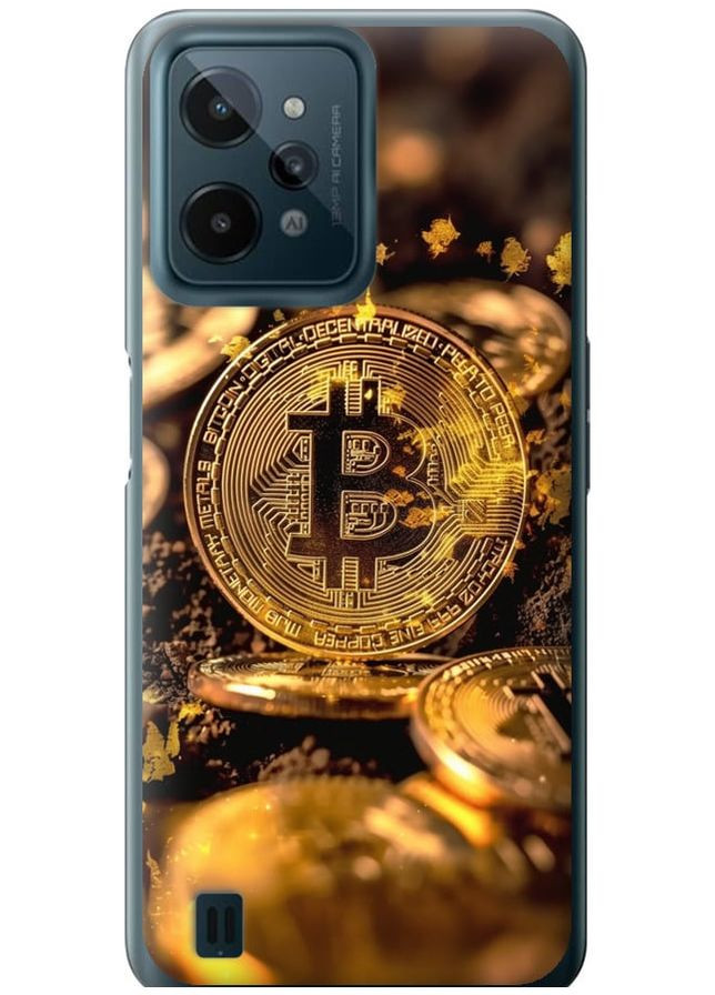 Силиконовый чехол 'Золотая лихорадка биткойна' для Endorphone Realme C31 (289531856)