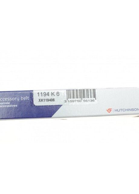 Ремінь поліклиновий 6PK1194 (1194K6) Hutchinson (347161618)