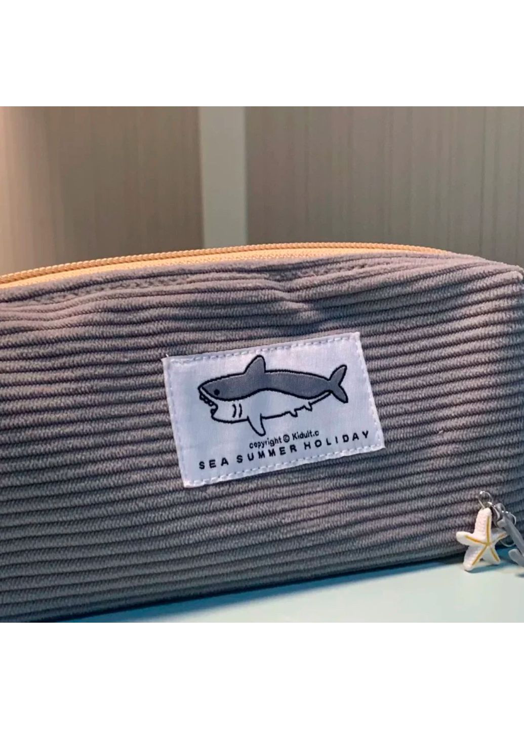 Пенал текстильный школьный Акула, пенал для канцтоваров "The shark" ( ) China (366875001)