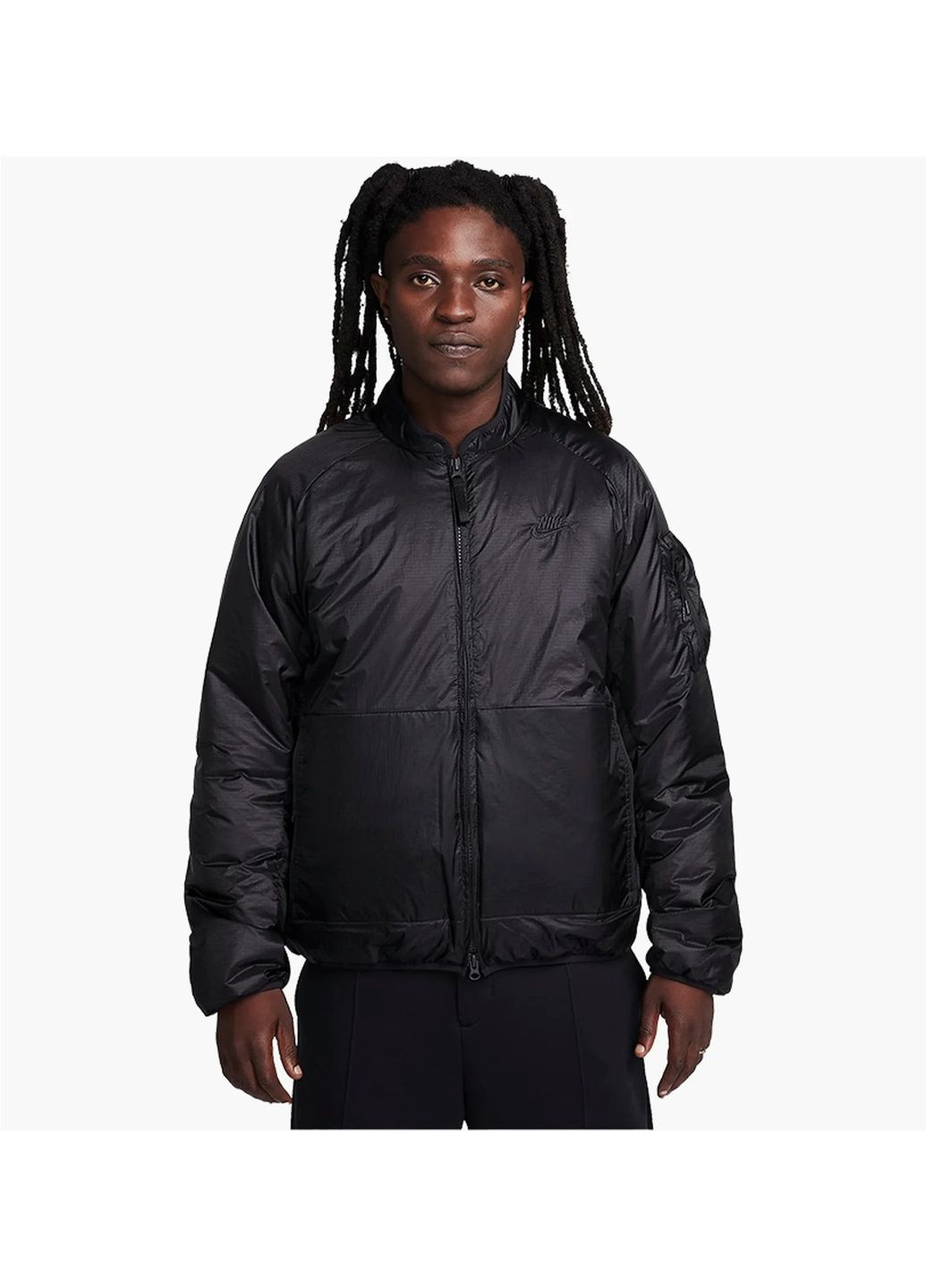 Черная куртка мужская sportswear tech therma-fit loose insulated jacket black Nike