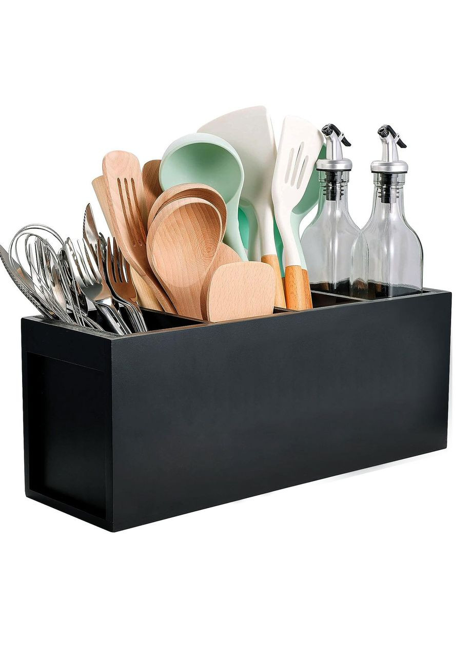 Подставка для столовых приборов из дерева Эстетика венге (ПСП-006212) No Brand (327425375)