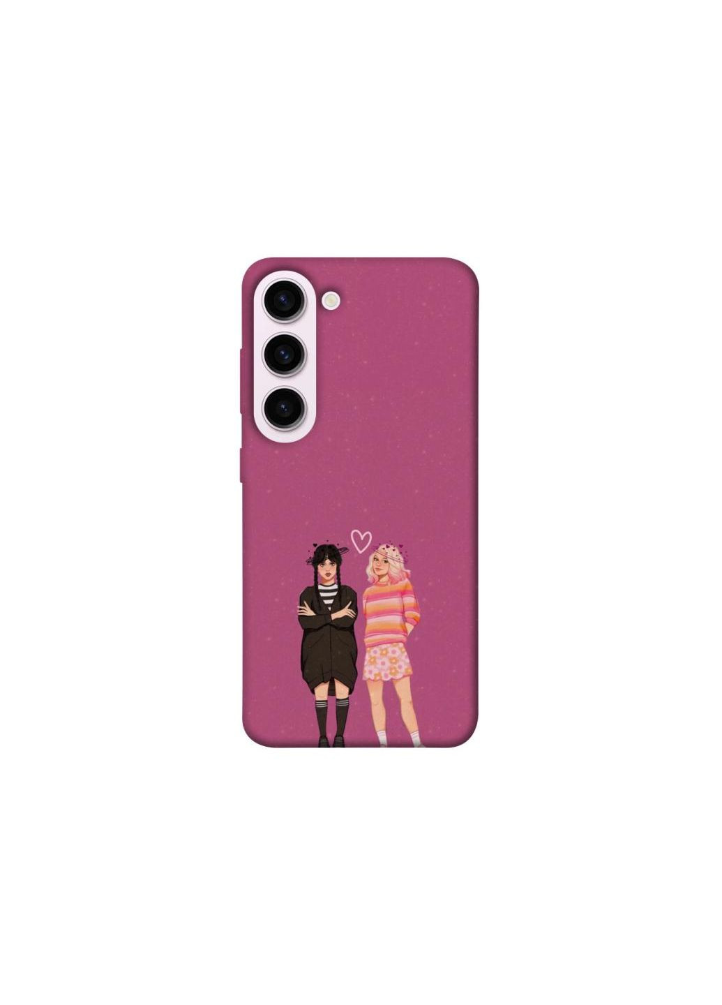 Чехол на Samsung Galaxy S23+ Raven & Rainbow Wednesday Frontalka (354353171)