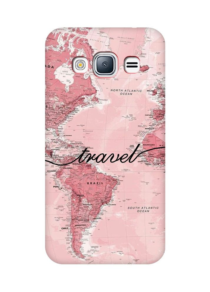 Чохол з червоними боками на Samsung Galaxy J3 / J310:: Карта (принт 319) Creative (360668131)