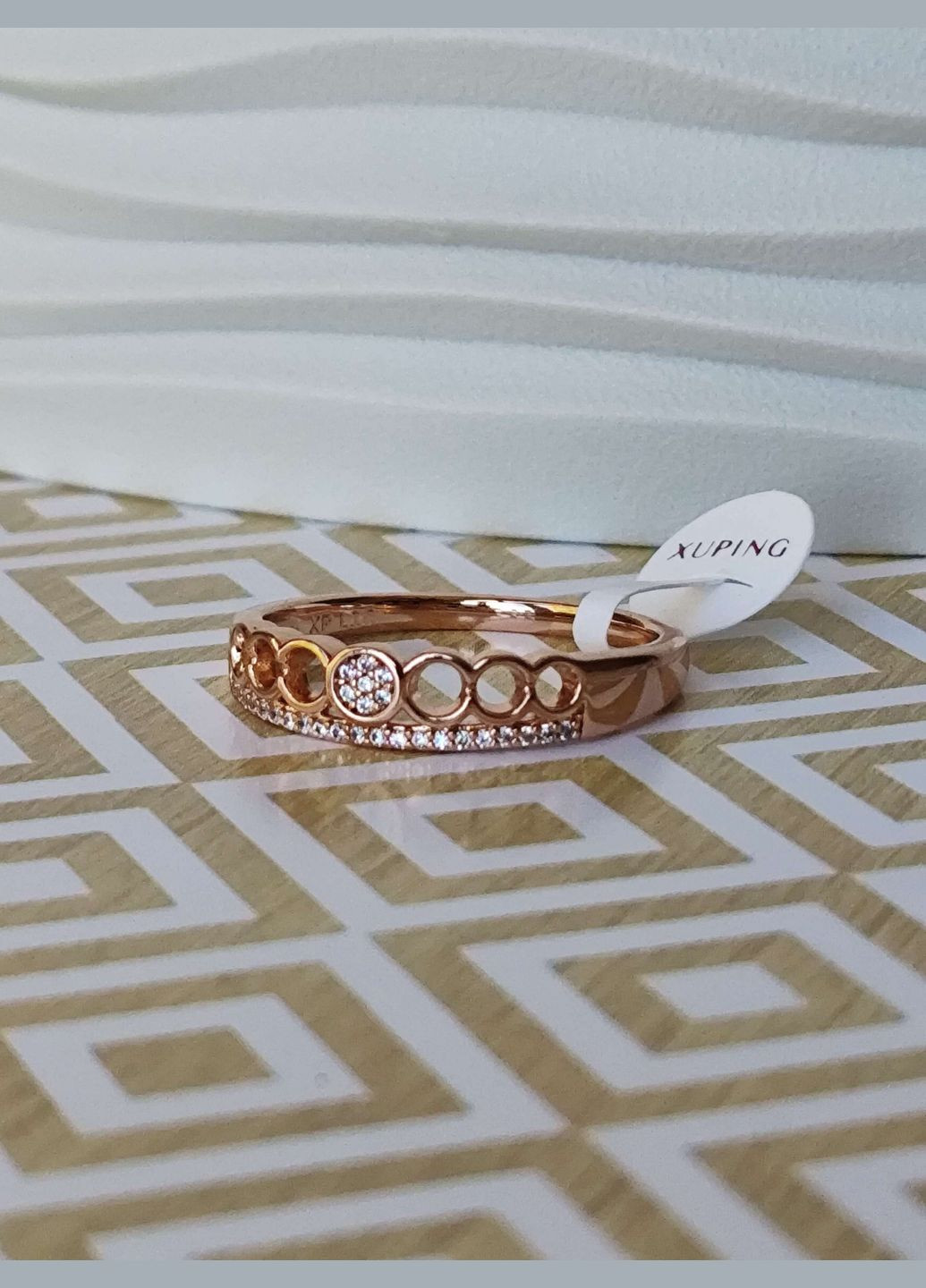 Каблучка ксюпінг xuping позолота медичне золото корона Xuping Jewelry (337114075)