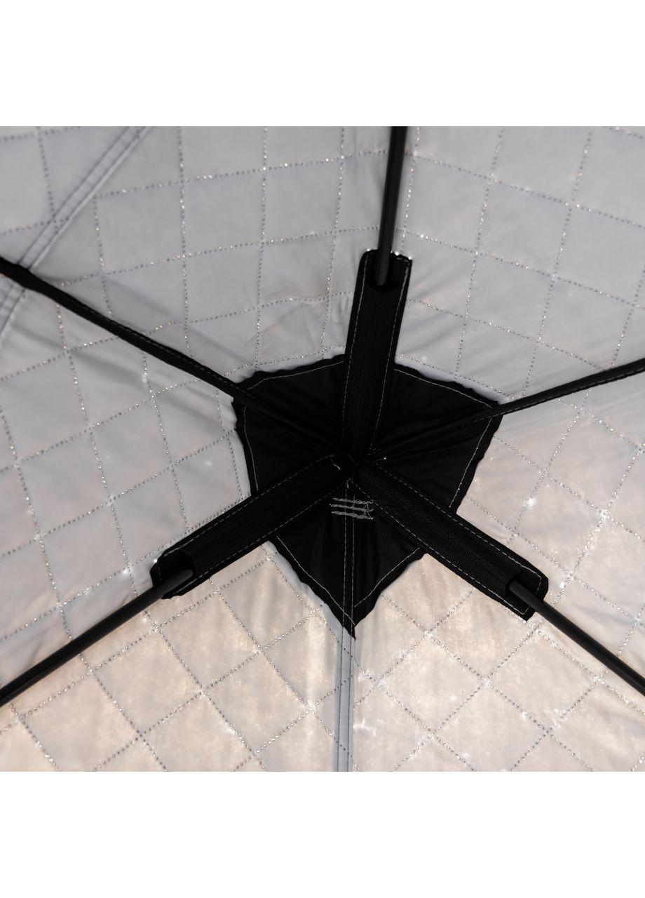 Зимовий намет Куб утеплений 3-х місний для риболовлі та туризму чорний двошаровий для активного відпочинку ProDobro (370432390)