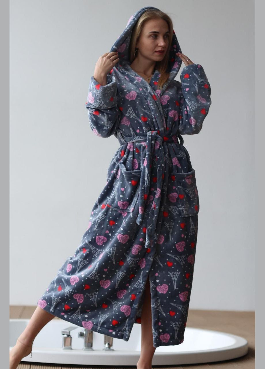 Халат з Капюшоном М'який затишний Шарпей No Brand (315429390)