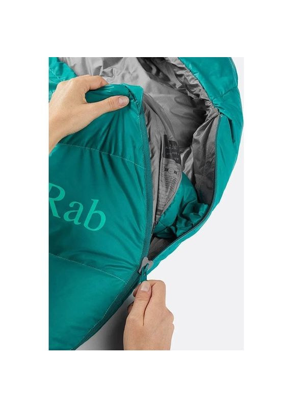 Спальный мешок женский Alpine 400 Wmns Regular -5°C 170 см Left Atlantis (RB QSD-28-ATL-REG-LZ) Rab (335405885)