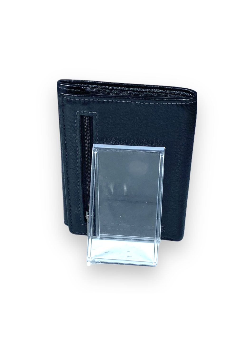 Чоловічий гаманець шкіряний 2 відділи для купюр 12 для карток монетниця розмір: 12*10*2 см чорний Anil (266911514)