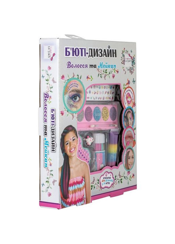 Детский набор коcметики "Волосы и макияж" T20727 палетка 5 цветов Lukky (369321279)
