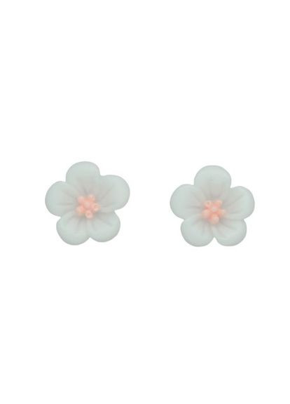 Сережки дитячі кліпси для вух без пробивання вуха "Квіткова Пишність" ніжно рожеві Liresmina Jewelry (289533644)