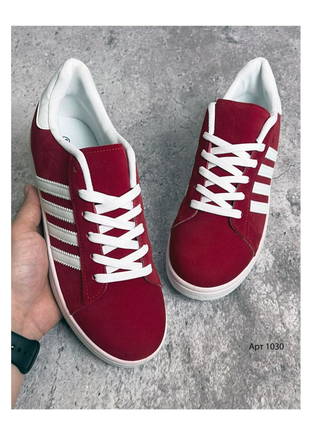 Червоні Осінні чоловічі кросівки No Brand