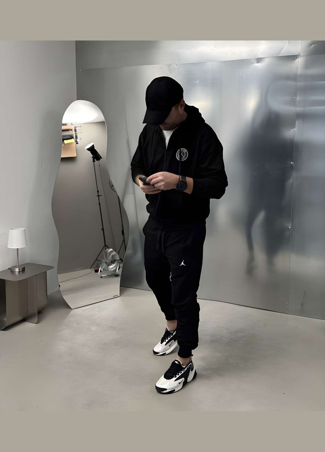 Весенний мужской спортивный костюм тройка с жилеткой, спортивный... No Brand (331283733)