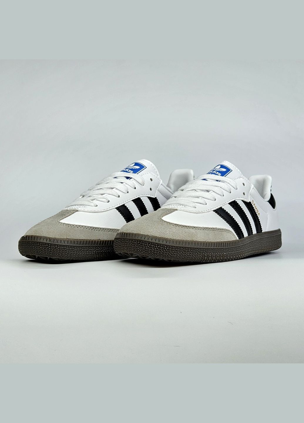 Білі Осінні кросівки чоловічі і жіночі adidas samba white | адідас самба білі No Brand