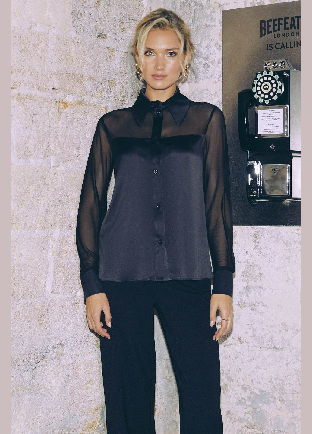 Чёрная блузка ST-Seventeen