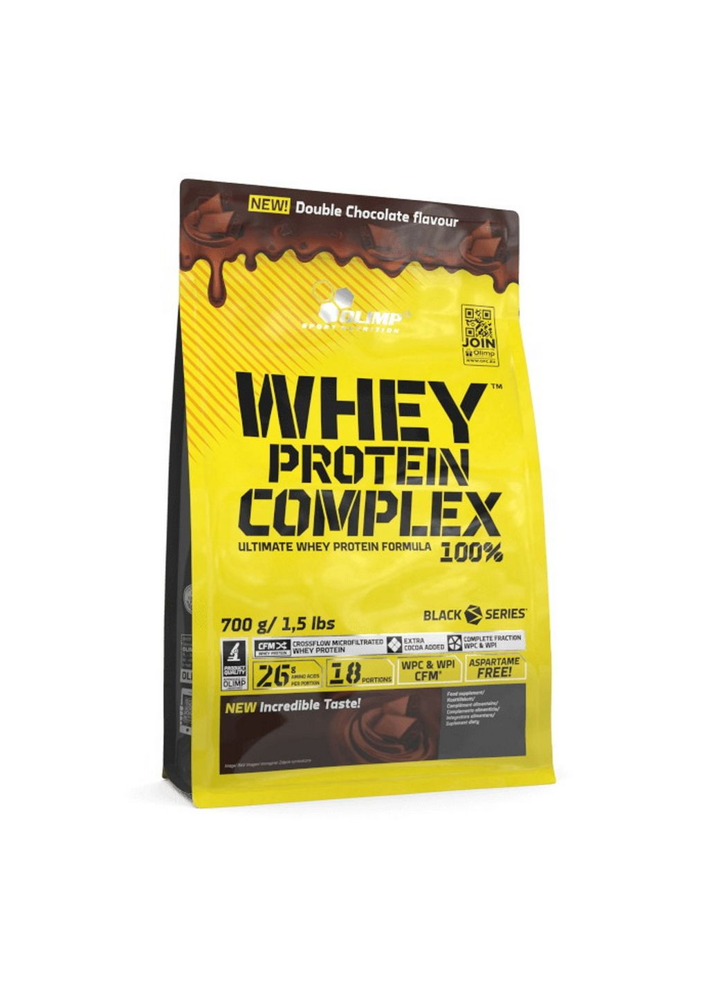 Протеин Whey Protein Complex 100%, 700 грамм Двойной шоколад Olimp (293342138)