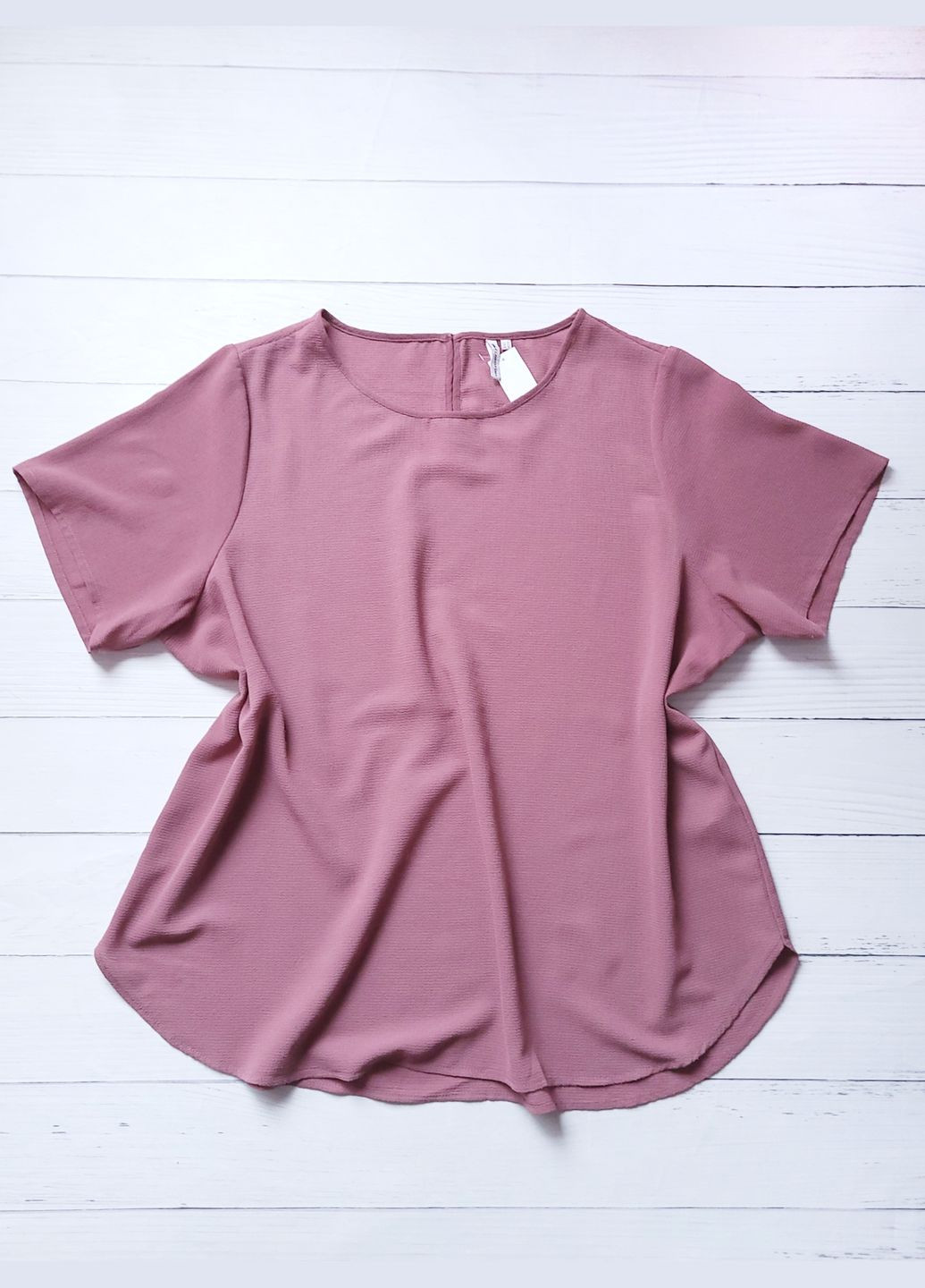 Темно-рожева літня блузка жіноча oversize однотонна Only