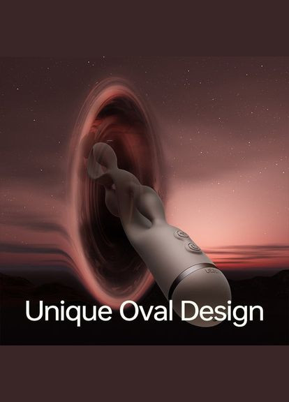 Импульсный вибратор с эффектом пульсации UEROS для трехмерной стимуляции, красный UPKO (322772822)