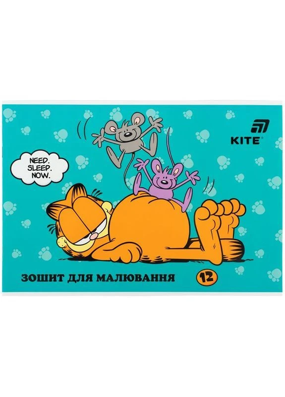Тетрадь для рисования, 12 л., скоба, гибр. лак + УФ лак, GF (Срок доставки до 10 дней!) MIC (388329476)