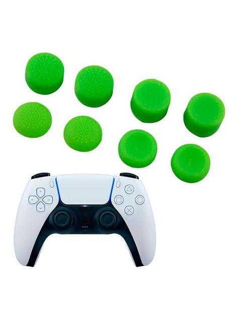Силіконові накладки на стики для джойстика PS5 Dualsense 8 шт. зелені IVYUEEN (298184082)
