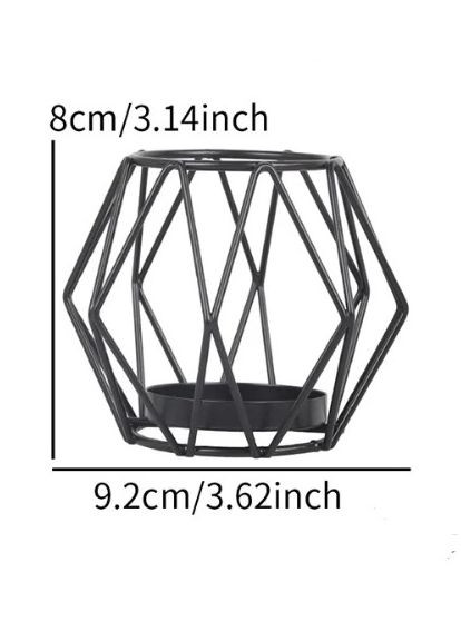 Лаконічний металевий підсвічник геометричної форми No Brand (282745997)