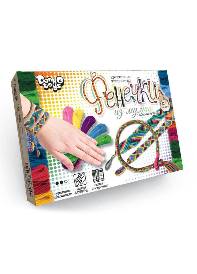 Набір креативної творчості "Фенечки" FIM-01-01-08 з муліне Вид 8 Danko Toys (304411701)