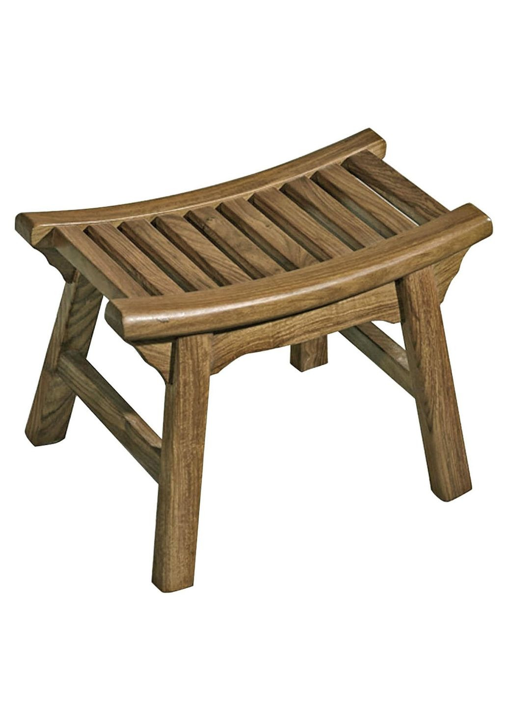 Стілець для ванної з дерева Кобія кориця (ТВН-003133) No Brand (329744625)