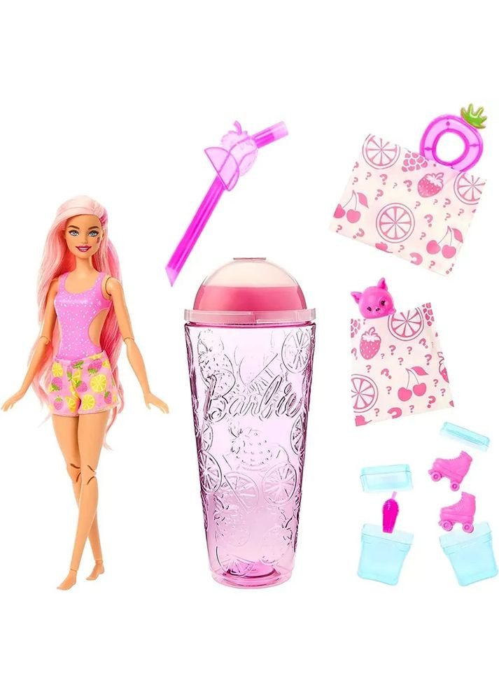 Кукла "Pop Reveal" серии "Сочные фрукты" – клубничный лимонад цвет разноцветный ЦБ-00231943 Barbie (294913611)