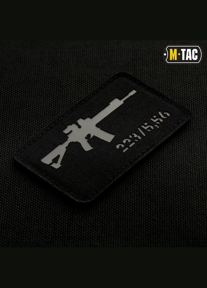 Нашивка AR15 .223/5,56 Laser Cut Black/Grey M-TAC (315047506)
