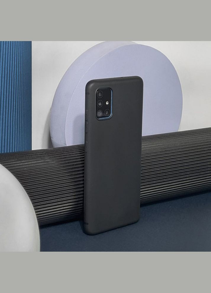 Силіконовий чохол 0.5 mm Black Matt Oppo A58 4G PRC (322031165)