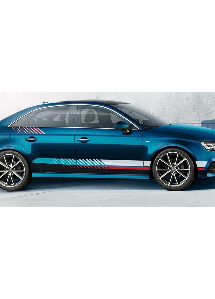 Смуги на двері та крила авто 3D TUNING STUDIO Подвійні К 1180х640х0.080мм No Brand (362497970)