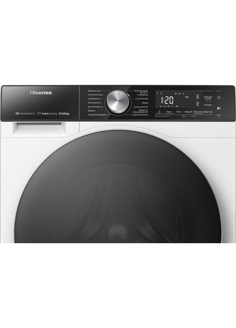 Прально-сушильна машина WD5S1045BW/UA (7087428) Hisense (360400672)