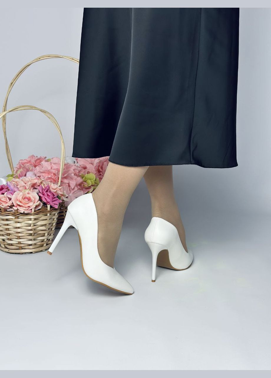 No Brand Женские белые туфли лодочки на каблуке шпильке лодочки белый з искусственная кожа, — всесезон (329194266)