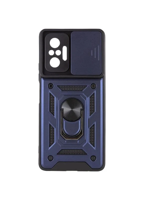 Чехол накладка Camshield Serge Ring для Xiaomi Redmi Note 10 Pro/10 Pro Max силикон + поликарбонат синий No Brand (403021915)