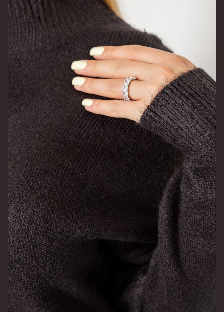 Чорний зимовий светр жіночий вовняний Ager