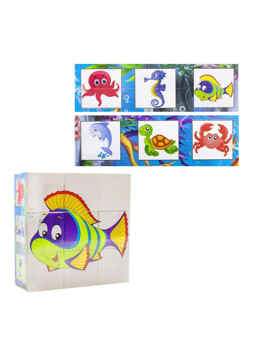 Кубики "Збери картинку: Водний світ" (0412) Bamsic (362431431)
