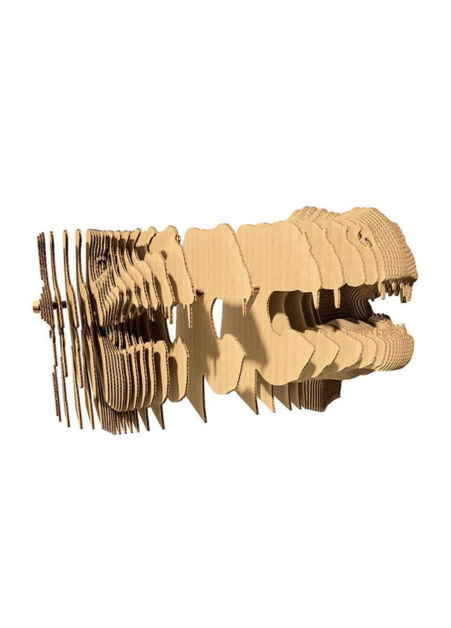 Картонный конструктор " 3D T-REX" цвет коричневый ЦБ-00235327 Cartonic (297060246)