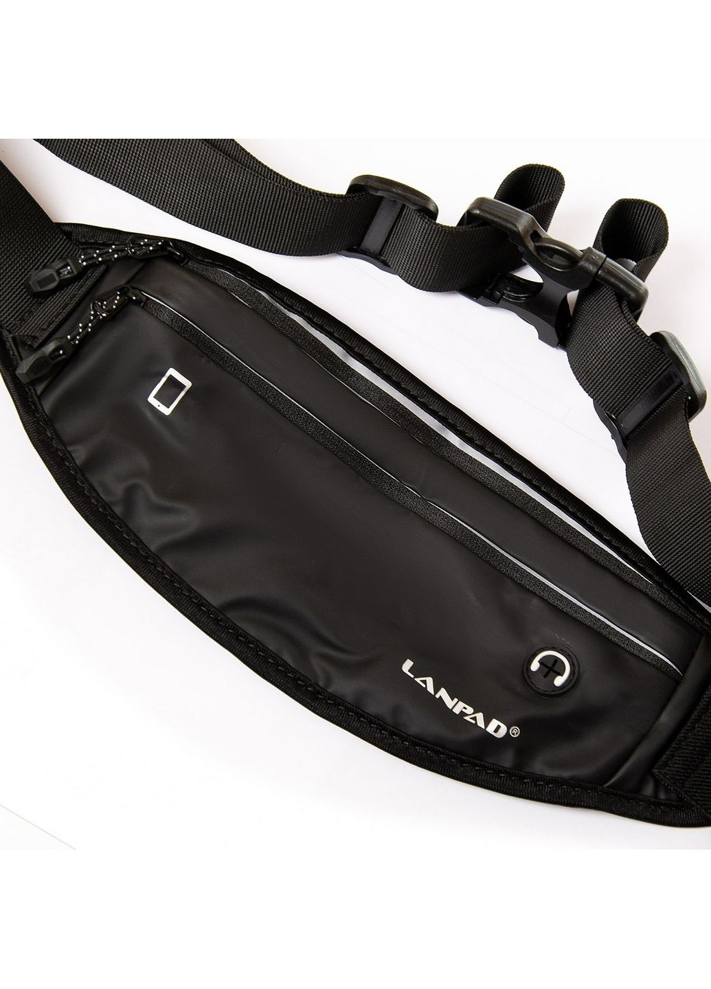 Сумка мужская на пояс, бананка 22х12х5 см Lanpad (315872947)