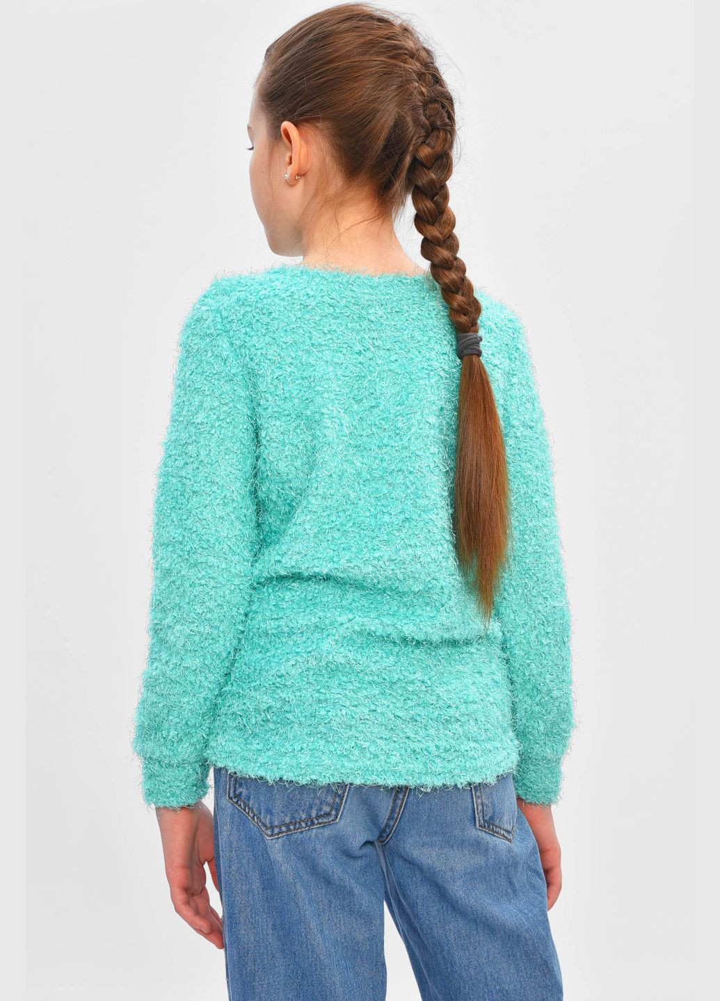 Кофта детская травка для девочки светло-зеленого цвета Let's Shop (330223353)