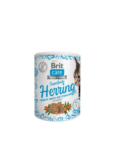 Лакомство для кошек Cat Snack Superfruits Herring сельдь, 100 г Brit Care (331651861)