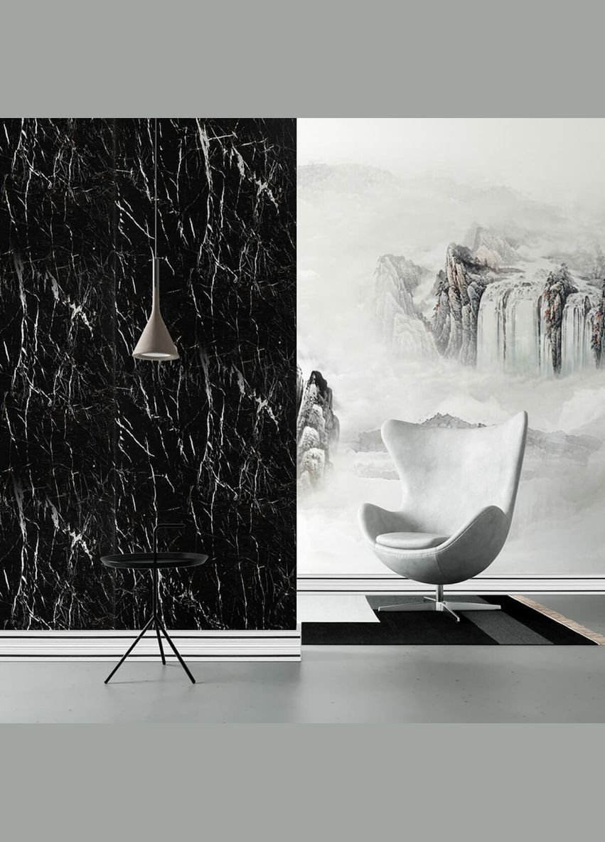 Плинтус РР самоклеящийся белый с черной полоской 2300*140*4мм (D) SW-00001810 No Brand (328579065)